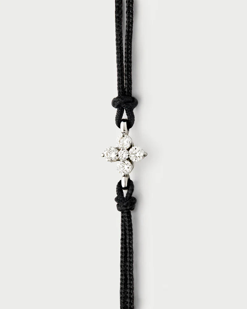 Bracciale PD PAOLA Bracciale in corda Maggie in diamanti e oro bianco PU06-A26-U
