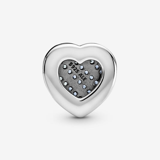 Clip Pandora a Cuore con Pavé Blu 799346C01