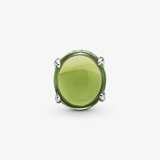 Charm Pandora con Pietra Cabochon Ovale Verde 799309C02