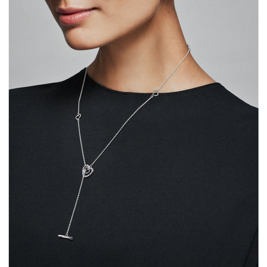 Collana Pandora Cuori Luminosi 397756nrpmx