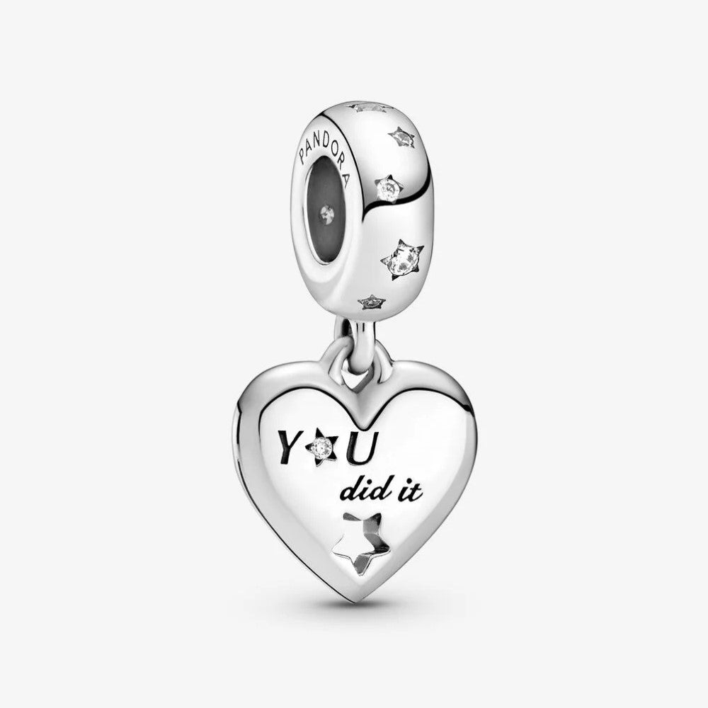 Pandora Congratulations Heart and Stars Pendant Charm 799323C01