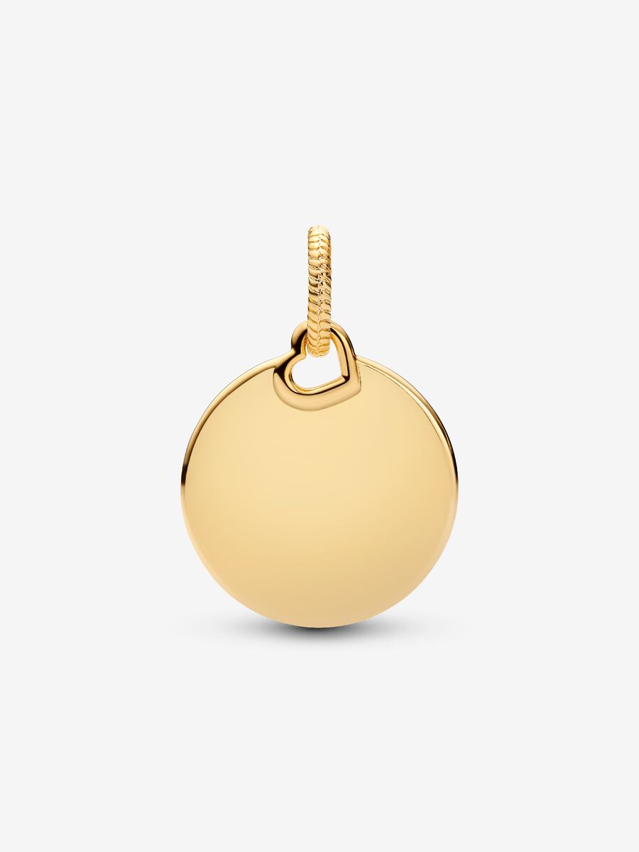 Charm Pandora Pendente Maschera Veneziana da Incidere Placcatura in Oro 14k