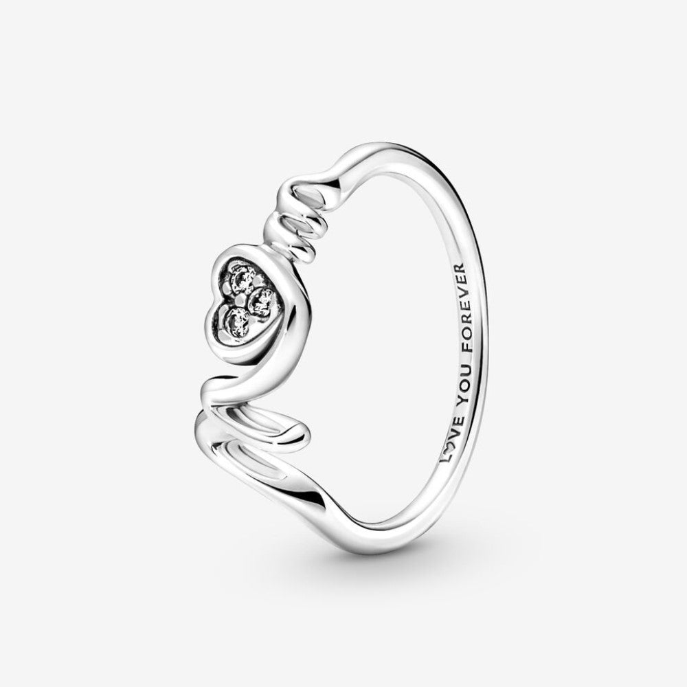 Anello Argento Anelli Fiocco Pandora Charm Pandora Fiocco Di Neve