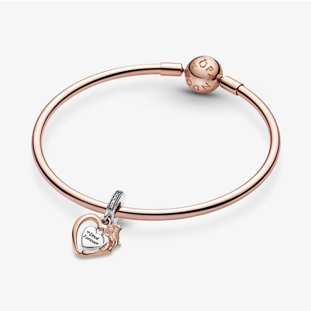 Charm Pendente Pandora Cuore e Rosa 789290C01