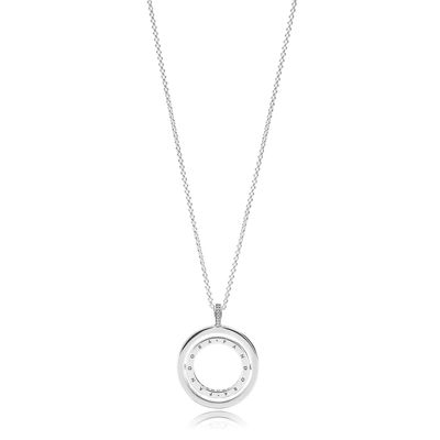 Pandora Spinning Hearts Necklace 397410CZ-60