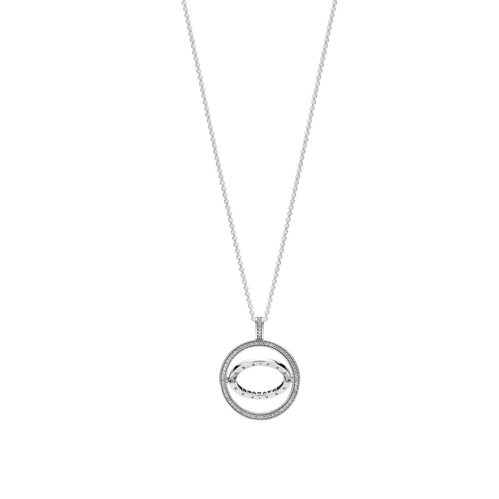 Pandora Spinning Hearts Necklace 397410CZ-60