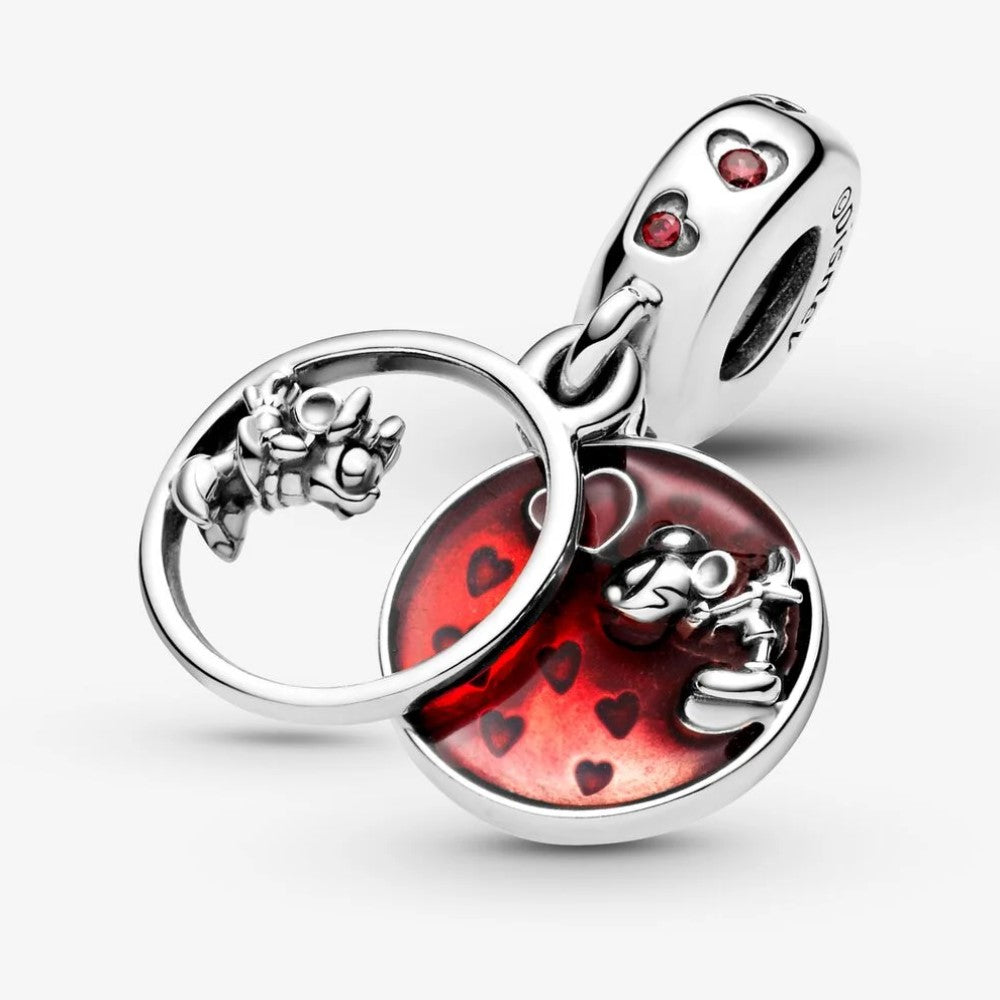 Charm Pendente Pandora Disney Amore e Baci con Mickey Mouse e Minnie 799298C01