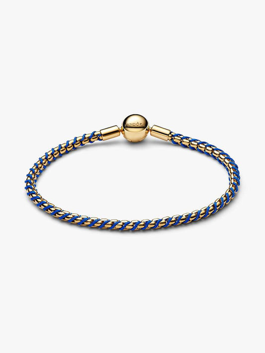 Bracciale Pandora Intreccio Tessuto Blu 563816C02