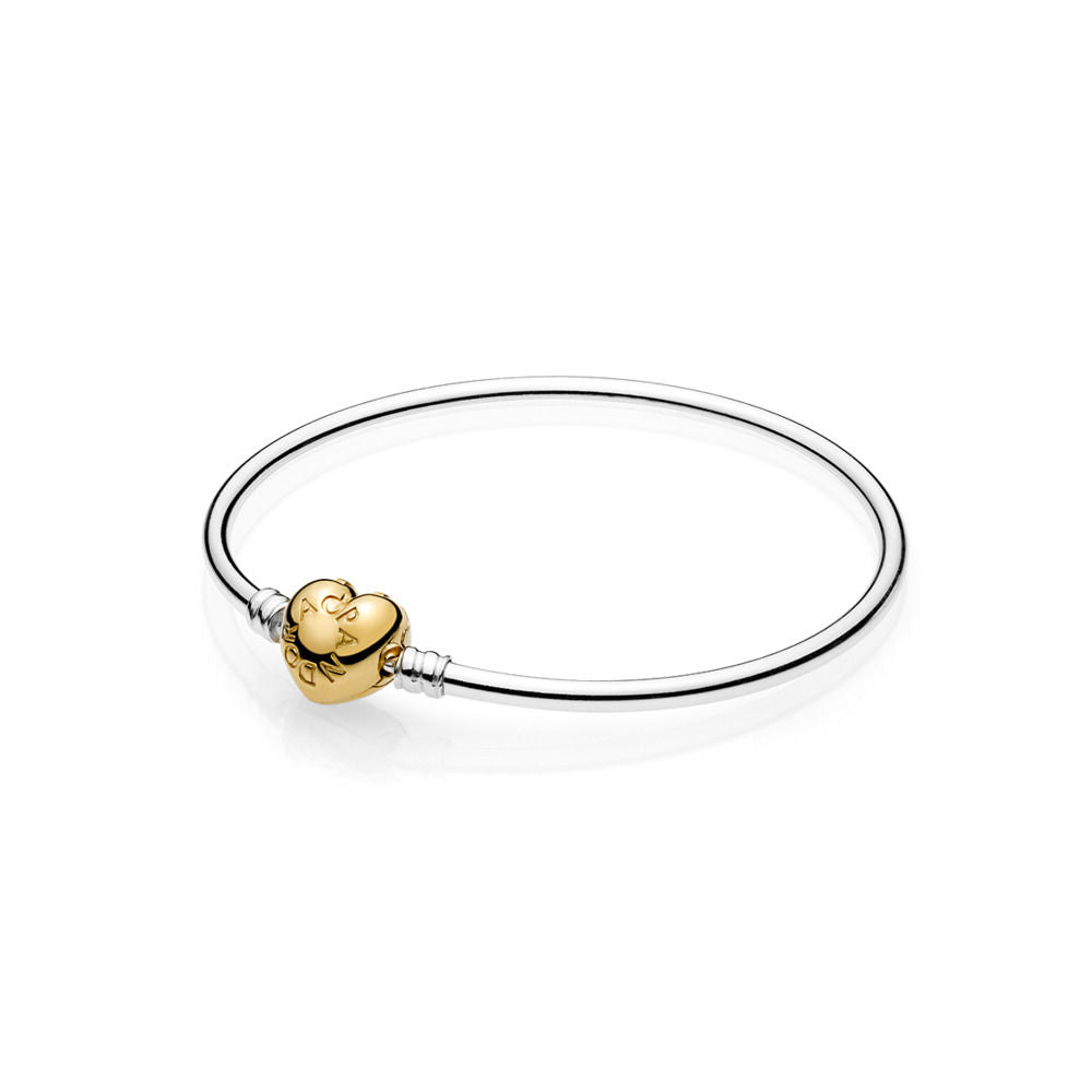 Bracciale Pandora Rigido con Chiusura a Cuore 567163
