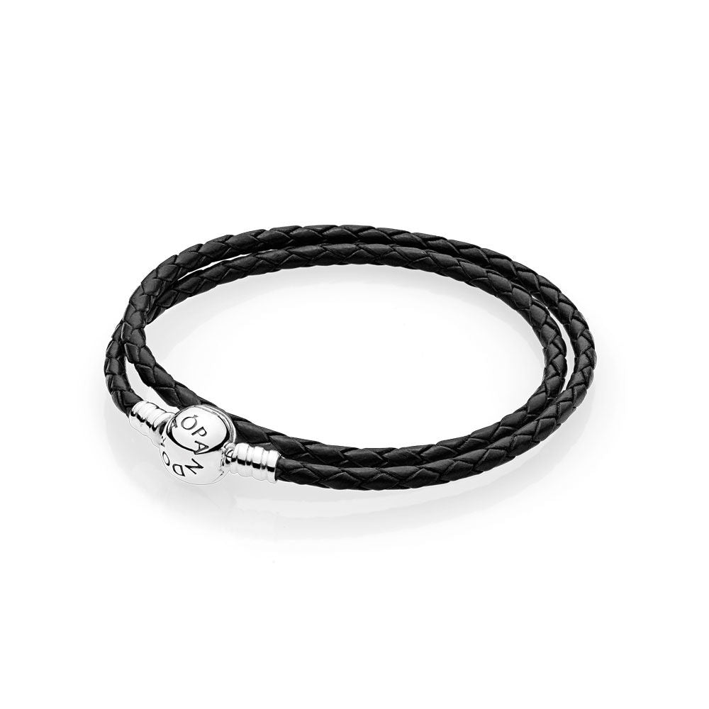 Pandora Double Wrap Leather Bracelet 590745CBK-D