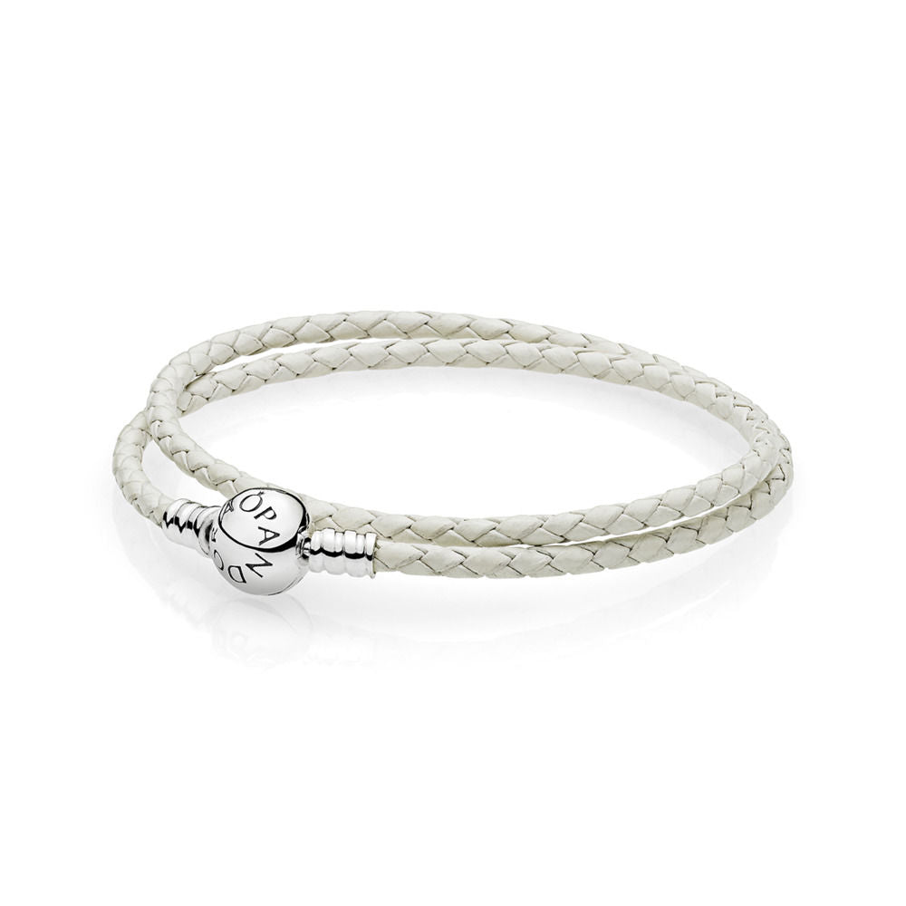 Pandora Double Wrap Leather Bracelet 590745CIW-D