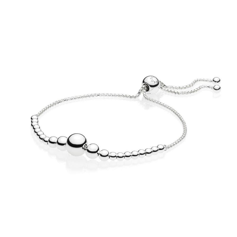 Bracciale Pandora con chiusura scorrevole sfere infinite 597749