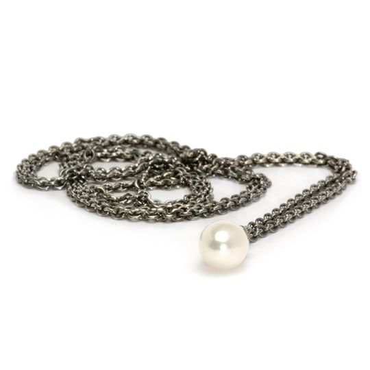 Collana Trollbeads Collana d'Argento Puro con Perla