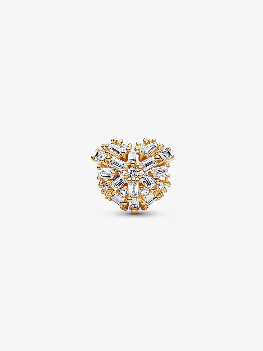 Charm Pandora Cuore Raggi Luminosi Placcatura in Oro 14k 764240C01