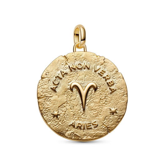 Charm Pandora Medallion XL Ariete "Acta Non Verba" - 764997C01