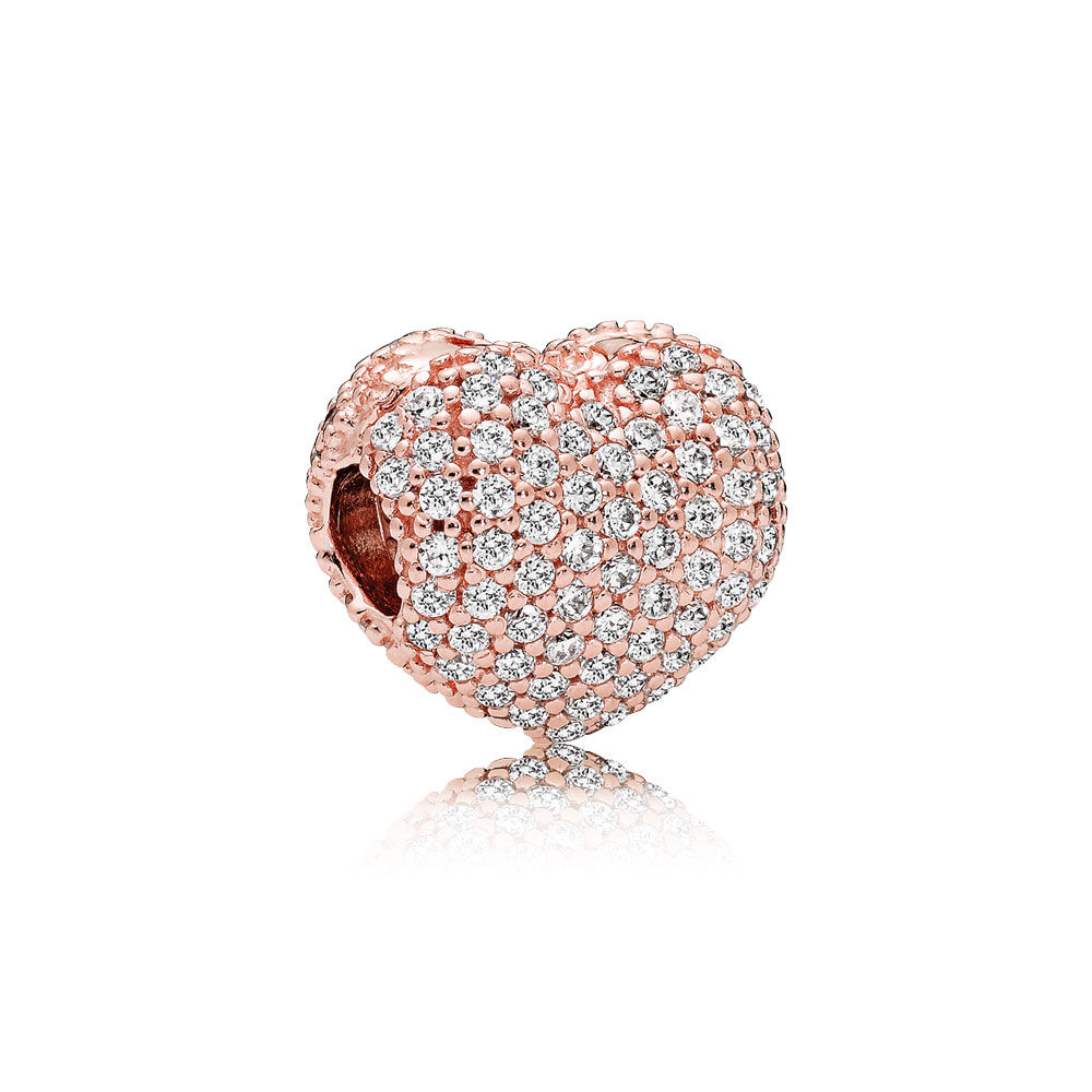 Clip Pandora Apri il mio cuore in pavé 781427cz