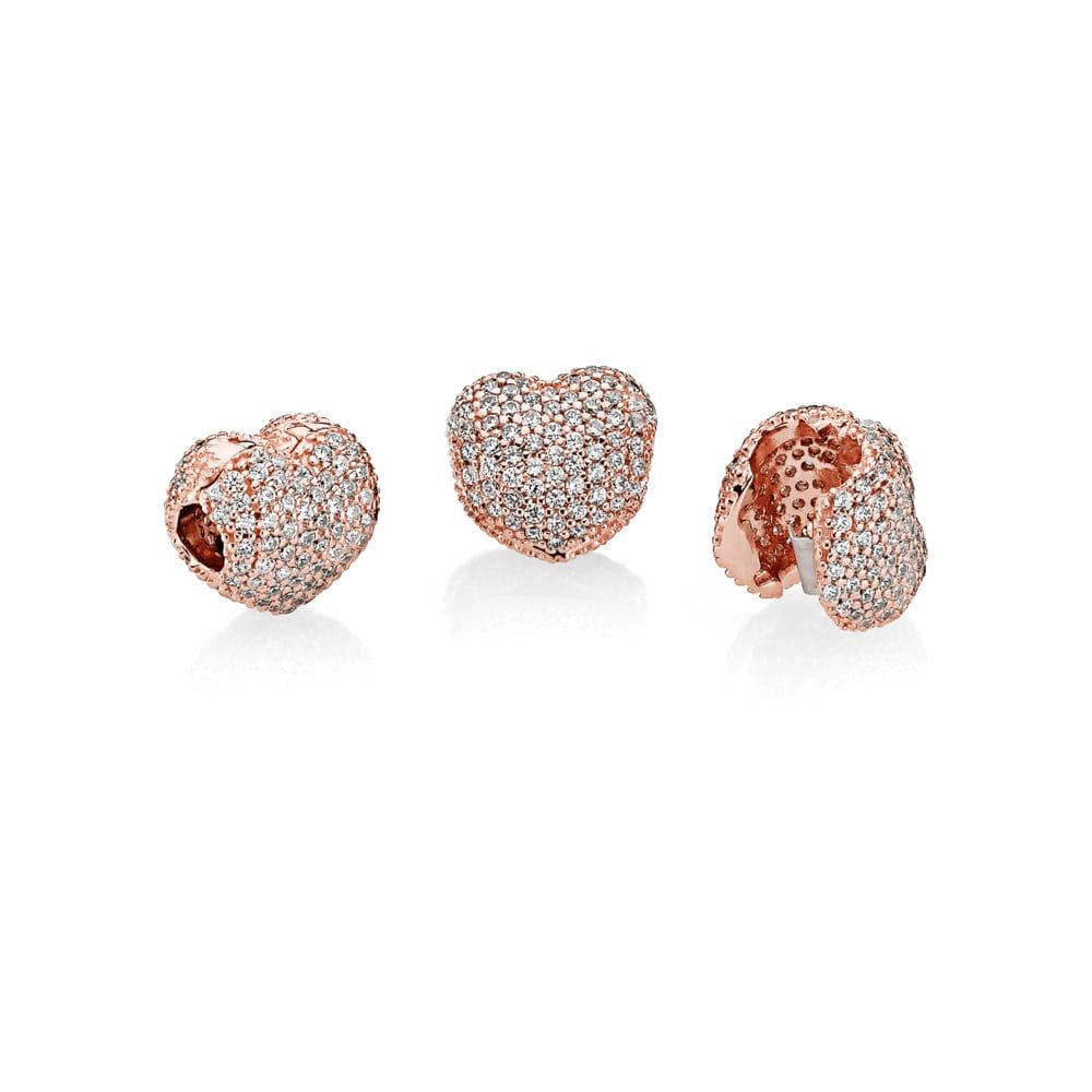 Clip Pandora Apri il mio cuore in pavé 781427cz