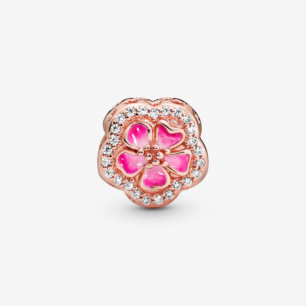 Charm Pandora Fiore di Pesco Scintillante 788079CZ