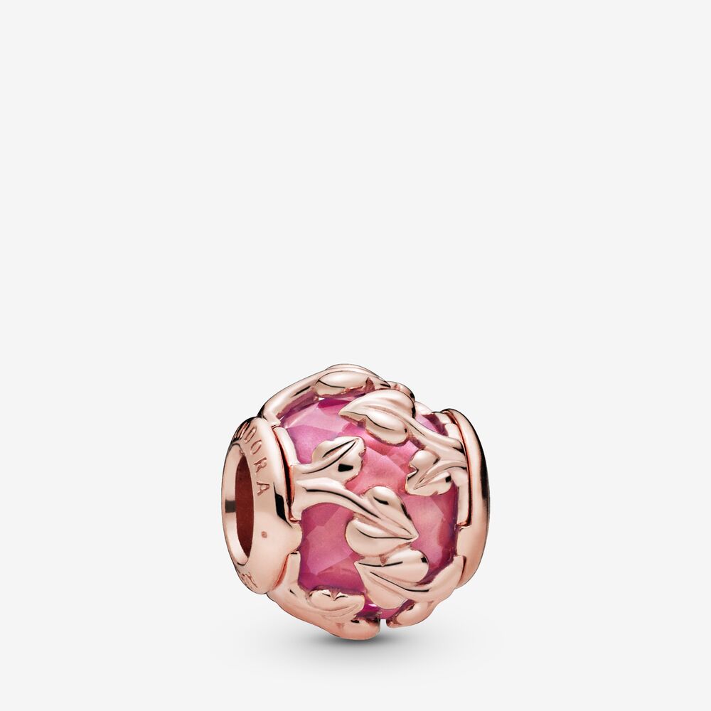 Pandora Pink Leaves Charm 788238SSP