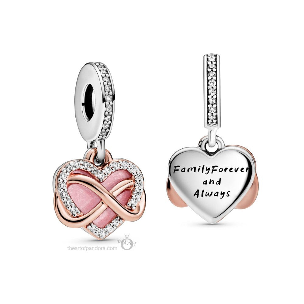Charm Pendente Pandora a Cuore Infinito Scintillante 788878C01