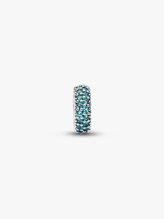 Charm Pandora Distanziatore Pietre Verde Acqua 791359C01