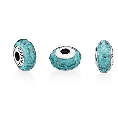Charm Pandora Vetro di Murano turchese 791655