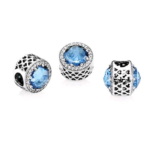 Pandora Charm gioiello azzurro ghiaccio 791725NBS