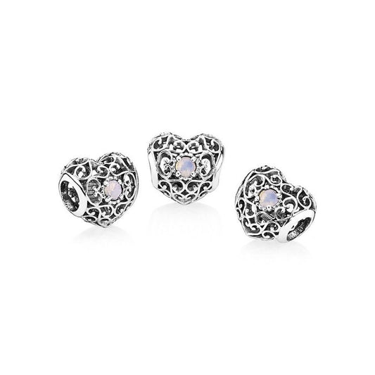 Pandora October Heart Charm 791784NOP