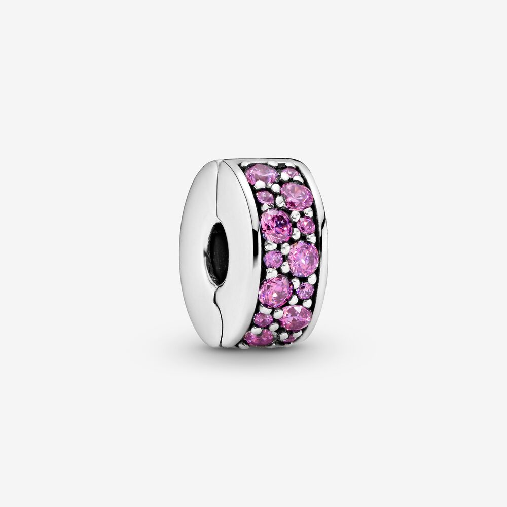 Clip Pandora Eleganza luccicante viola 791817CFP