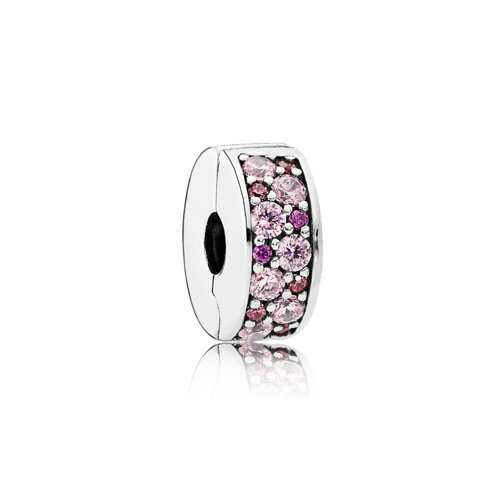 Clip Pandora Eleganza luccicante mosaico viola 791817CZSMX