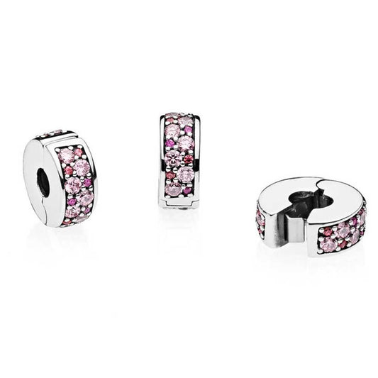 Clip Pandora Eleganza luccicante mosaico viola 791817CZSMX