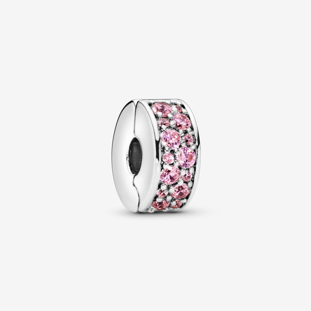 Clip Pandora Eleganza luccicante rosa 791817PCZ
