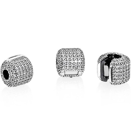 Clip Pandora Cilindro in Pavé 791873CZ