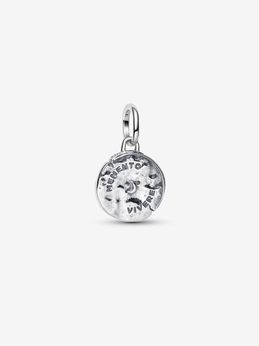 Mini Charm Pandora Medallion Serpente "Memento Vivere" Argento Sterling 925