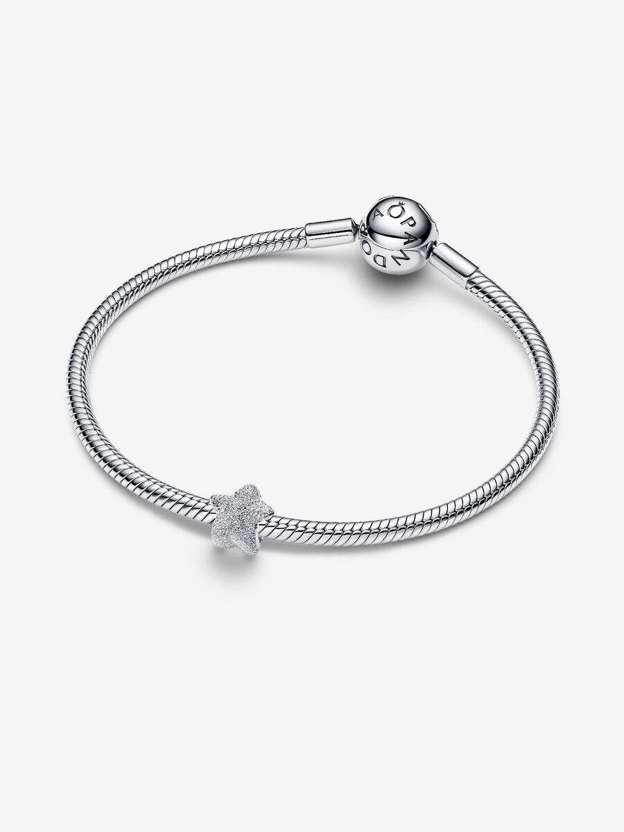 Mini Charm Pandora Stella effetto diamantato Argento Sterling 925