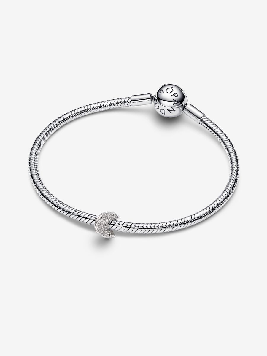 Mini Charm Pandora Luna effetto diamantato Argento Sterling 925