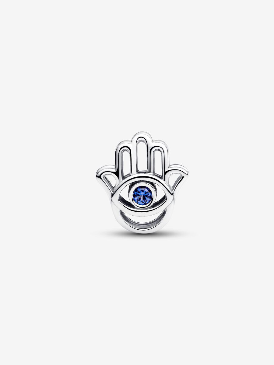 Charm Openwork Mano di Fatima Pietra Blu 794062C01