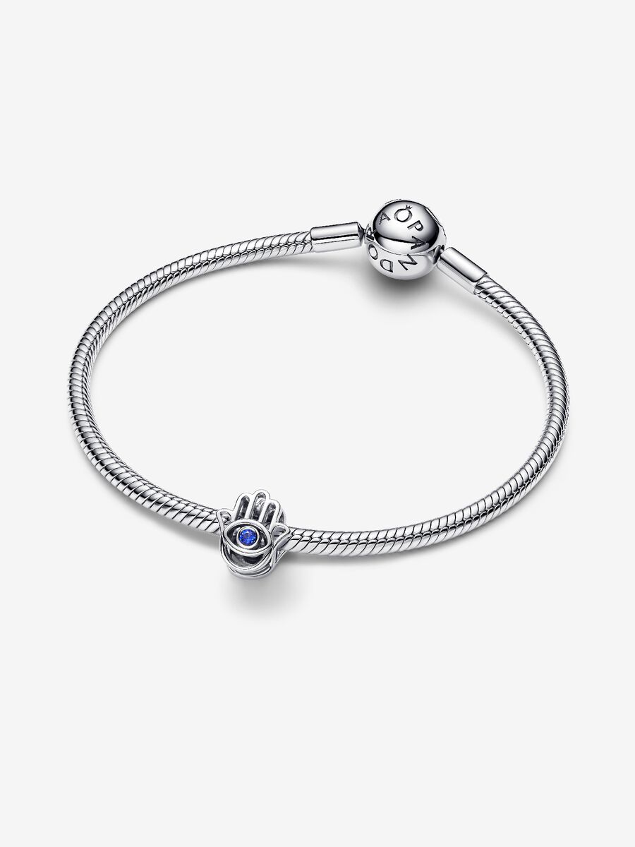 Charm Openwork Mano di Fatima Pietra Blu 794062C01