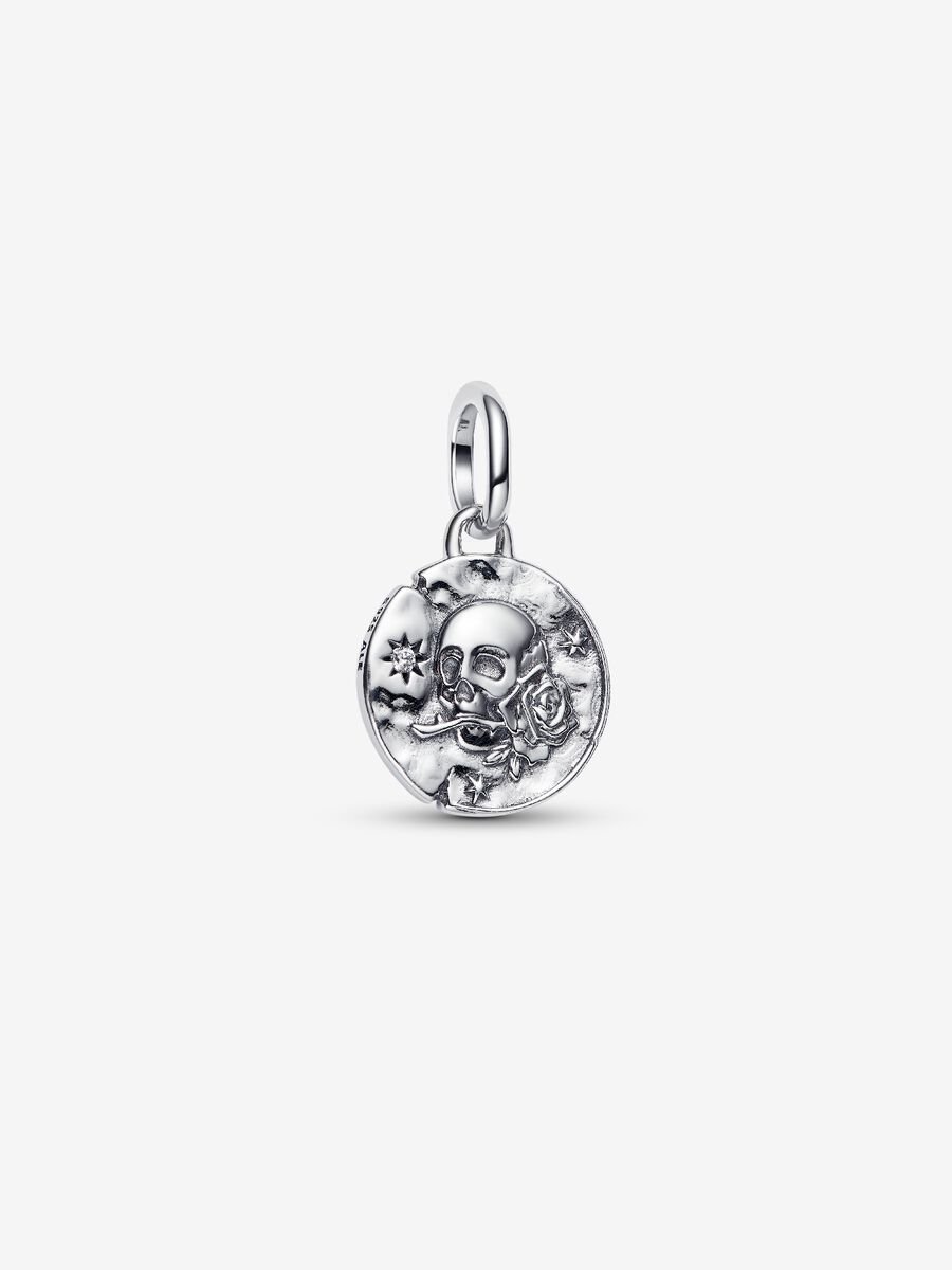 Charm Pandora Medallion Teschio "Carpe Diem" Argento Sterling 925