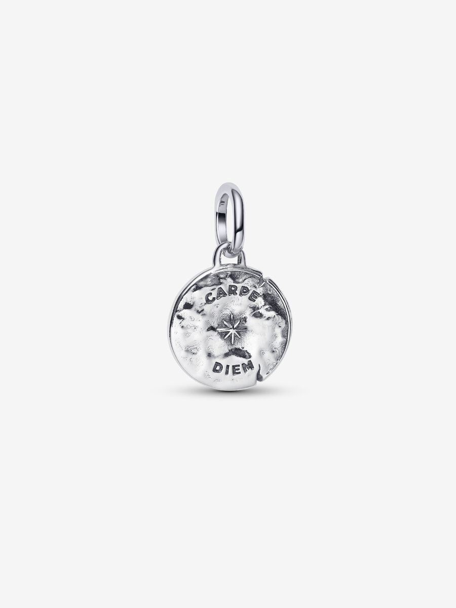 Charm Pandora Medallion Teschio "Carpe Diem" Argento Sterling 925