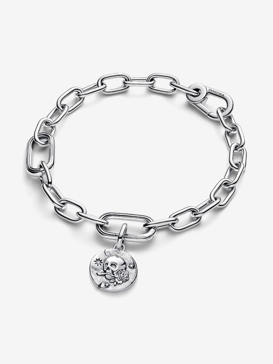 Charm Pandora Medallion Teschio "Carpe Diem" Argento Sterling 925