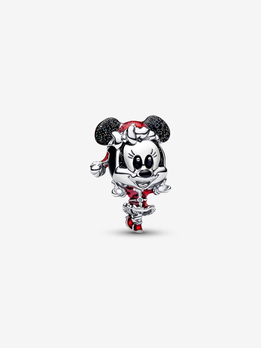 Charm Pandora Disney, Minnie Mouse, Magia del Natale Argento Sterling 925