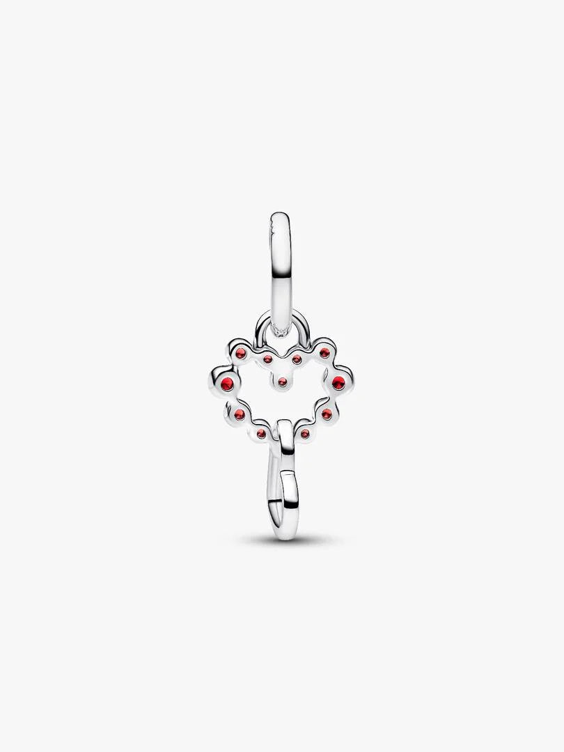 Charm Pandora Pendente Cuori Intrecciati con Cristalli Rossi 794435C01