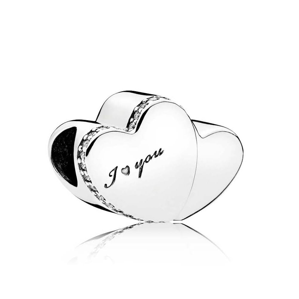 Charm Pandora Due Cuori 796560CZ
