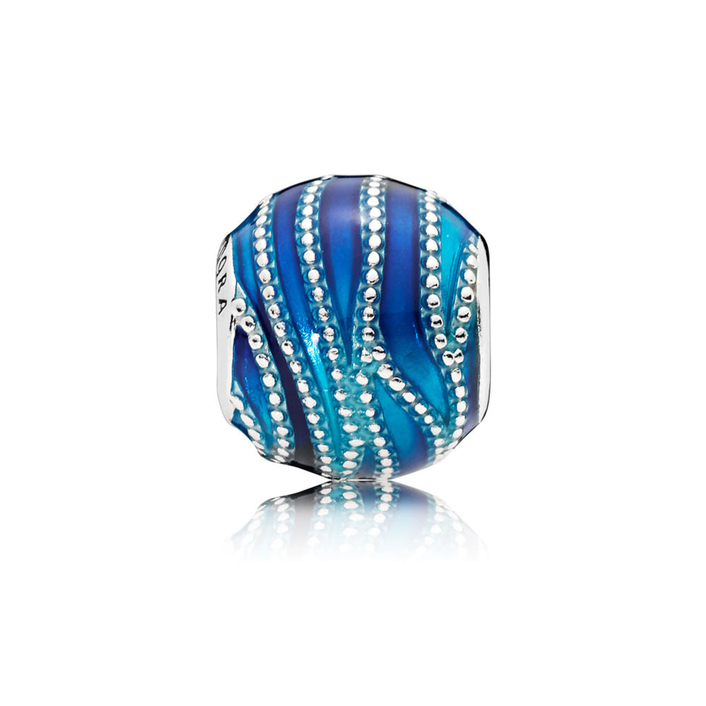 Pandora Charm Blue Swirls 797012ENMX