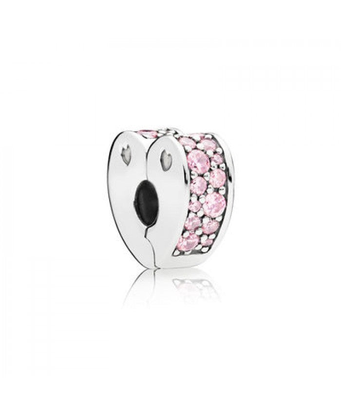 Clip Pandora Archi d'amore rosa 797020pcz