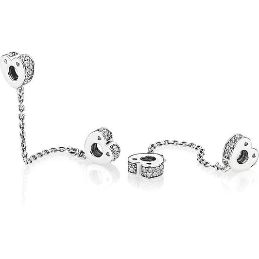 Catenina di sicurezza Pandora Archi D'amore Luminosi 797138cz