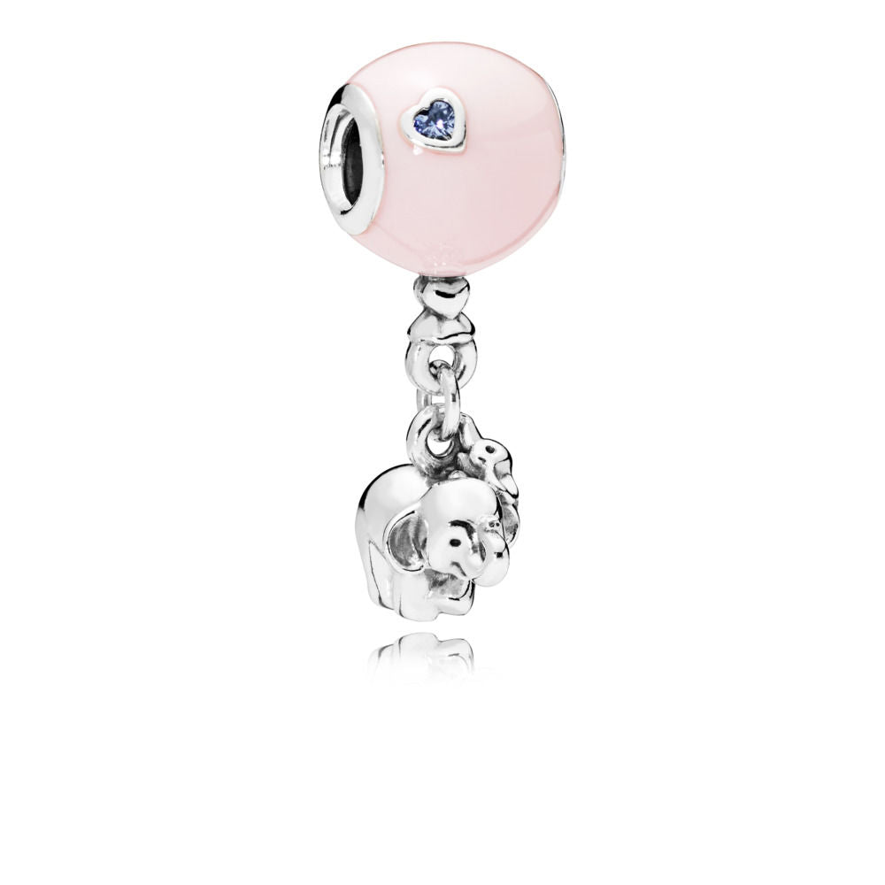 Pandora Pink Elephant with Balloon Pendant Charm 797239EN160