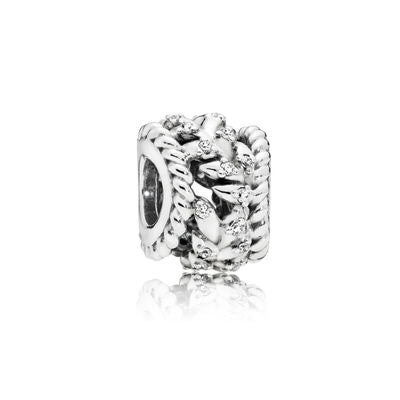 Pandora Sparkling Wheat Swirl Charm 797597CZ