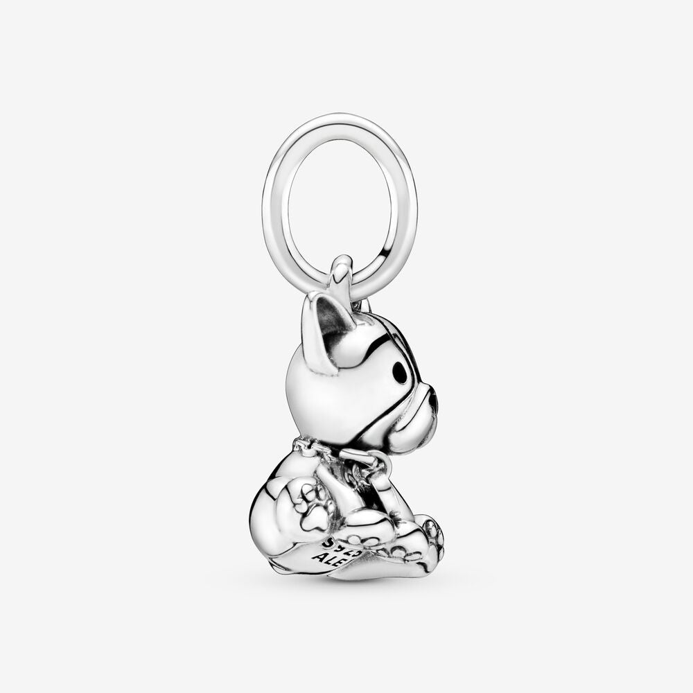 Pandora Bulldog Puppy Pendant Charm 798008EN16